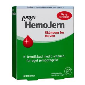 Hemojern jerntilskud fra Longo - 60 tabletter