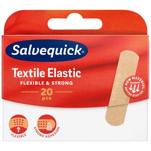 SalvequickMED Textile Elastic Plaster - 20 stk elastisk plaster til fleksible kropsdele
