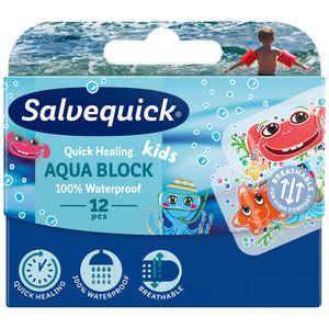 Salvequick Aqua Block Kids vandfast plaster til børn - Med24.dk
