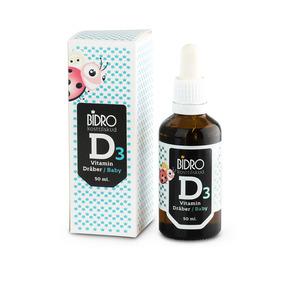 Bidro Baby Vitamin D3 vitamin dråber - 50 ml.