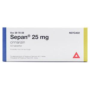 Sepan 25 mg - 50 tabl
