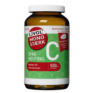 Livol Mono Stærk syreneutral C-vitamin 230 tabletter - med24