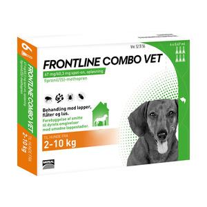 Frontline Combo til hund 2-10 kg i æske