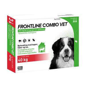 Frontline Combo Vet - hund over 40 kg - 3 pipetter