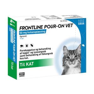 Frontline pour-on Vet kat, 4 pipetter
