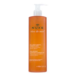 Nuxe Reve de miel Rensegel til ansigt og krop - 400 ml.
