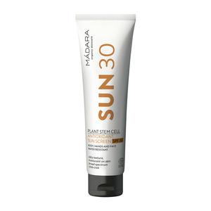 Mádara Organic Skincare, Madara Plant Stem Cell Antioxidant Sunscreen SPF 30 - 100 ml. Billede af Mádara Organic Skincare, Madara Plant Stem Cell Antioxidant Sunscreen SPF 30 - 100 ml.