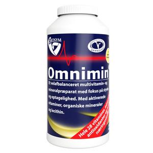 Omnimin multivitamin med hele 28 vitaminer og mineraler 360 tabletter