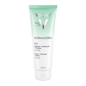 Vichy Normaderm 3in1 Scrub, Cleanse & Mask - 125 ml ansigtsmaske til uren hud
