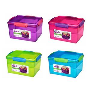 Hold maden adskilt med Lunch Tub fra Sistema og spar derved på husholdningsfilm, cellofan og plastikposer.