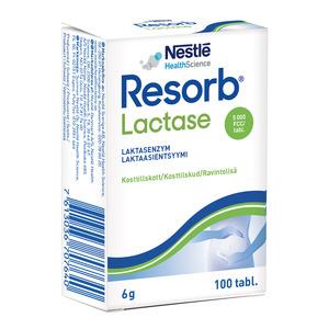 Resorb Lactase - 100 tabl. laktoseintolarans - Med24.dk