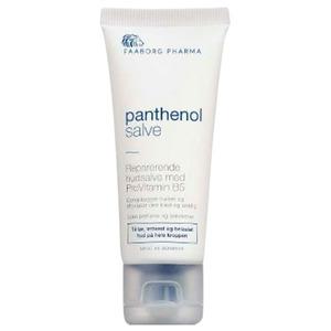 Faaborg Pharma Panthenol salve fremskynder helingen af tør og skadet hud - Denne størrelse er perfekt at have med i tasken.