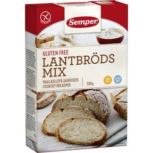 Semper Landbrødsmix glutenfri - 500 g brød mix Med24.dk