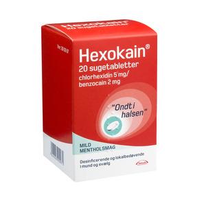 Hexokain - 20 sugetabletter mundbetændelse tandkødsbetændelse Med24.dk