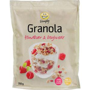 Easis Granola med hindbær og boghvede - 300 g