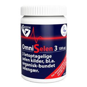 Biosym OmniSelen3 er letoptagelige selen kilder 120 tabletter