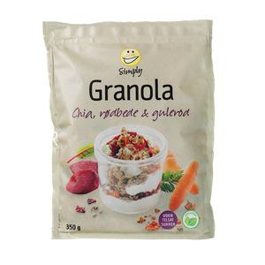 Easis Granola med Chia, Rødbede og gulerod - 300 g