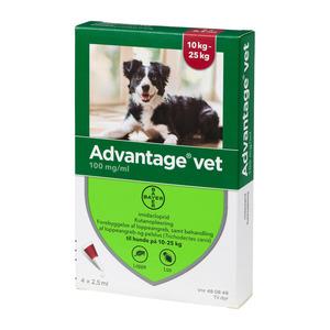 Advantage pour-on Vet hund, 10-25 kg