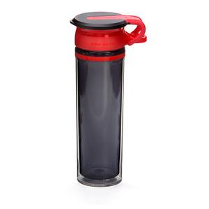 WOW Sportsflaske 600 ml - Sort/rød