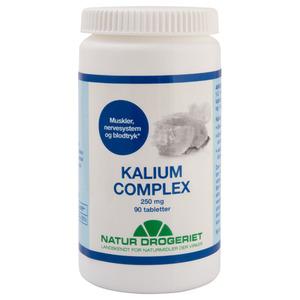 Kalium complex 250 mg muskelfunktion normalt blodtryk nervesustem kosttilskud - Med24.dk
