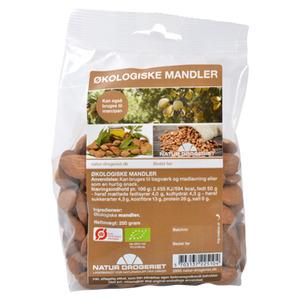 Lille pose med søde spanske mandler fra Natur Drogeriget Natur-Drogeriet Mandler Ø - 250 gram - Med24.dk