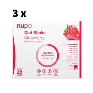 Nupo Jordbær Megakøb - 4032g - 3 uger