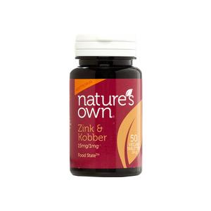 Nature's Own Zink & Kobber - 50 stk - Med24.dk