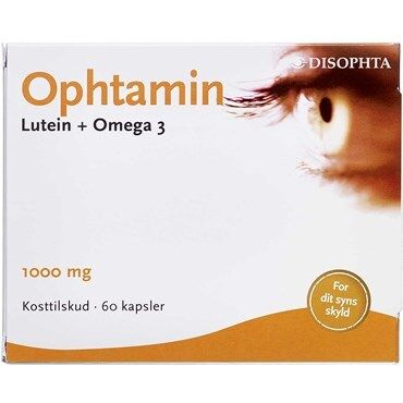 DeepSeaPharma Ophtamin Omega 3 + Lutein - 60 kapsler