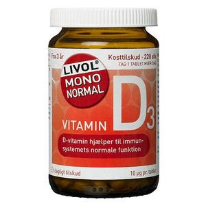 Livol Mono Normal D vitamin 10µg 220 stk