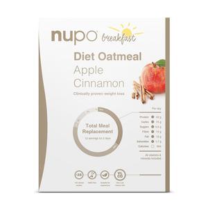 Nupo Diet Oatmeal - æble & kanel - 384 g