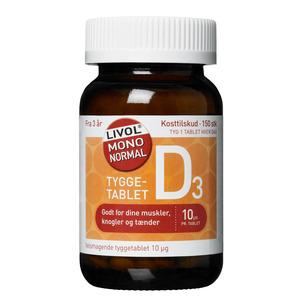 Livol Mono Normal D-vitamin 10 μg 150 tyggetabletter
