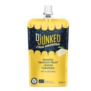 Dejunked chiasmoothie mango, passionsfrugt, lemon og gurkemeje