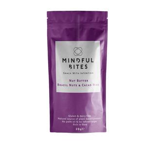 Mindful Bites Nøddesmør Brazil Nuts & Cacao Nibs - 20 g