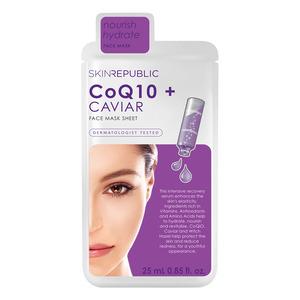 Skin Republic CoQ10 + Caviar Face Mask ansigtsmaske q10 - Med24.dk