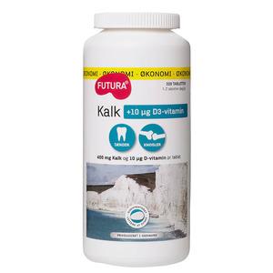 FUTURA Kalk med 10 mcg D3 vitamin pr tablet 320 tabletter