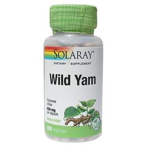 Solaray Wild Yam Rod, dioscorea villosa 100 kapsler