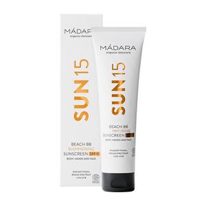 Mádara Organic Skincare, Mádara Beach BB Shimmering Sunscreen SPF15 - 100 ml Billede af Mádara Organic Skincare, Mádara Beach BB Shimmering Sunscreen SPF15 - 100 ml