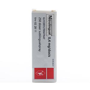 Nitrolingual sublingualspray Orifarm 0,4 mg/dosis - 250 doser