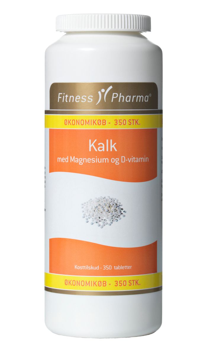 Fitness Pharma ØKO Kalk med magn. + vit. D3 350 stk.