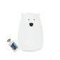 Rabbit & Friends silikone lampe 16cm (USB) fjernbetjening - hvid