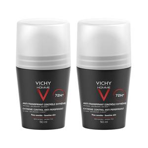 Vichy Homme Antiperspirant Deo Roll-On 2-pack