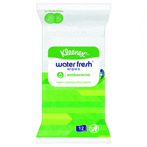 Kleenex Water Fresh Anti Bacterial - 12 stk.