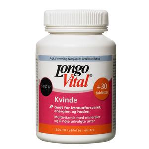 Longo Vital Kvinde 180+30 tabletter