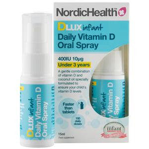 NordicHealth Dlux Infant D-vitaminspray - 15 ml - Med24.dk