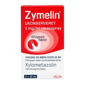 Saucer Forurenet Udvidelse Zymelin ukonserveret næsespray 1 mg/ml - 2 x 10 ml. - Med24.dk