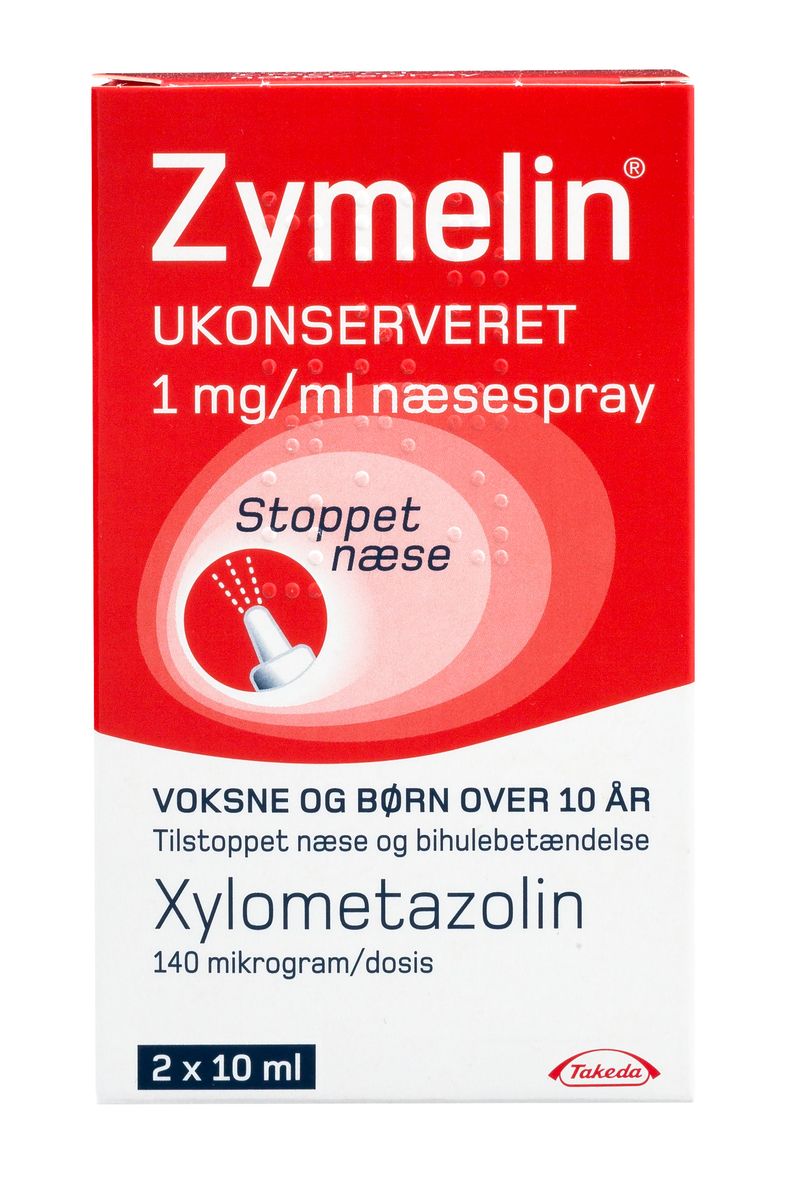dyb voks labyrint Zymelin ukonserveret næsespray 1 mg/ml - 2 x 10 ml. - Med24.dk
