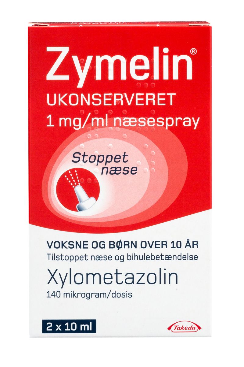 Zymelin ukonserveret næsespray 1 mg/ml 2 ml. - Med24.dk