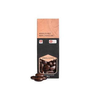 Økoladen Mandler Med Mørk Chokolade Ø - 100 gr