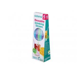 Sistema Reusable Straws 6 Pack - 1 pakke