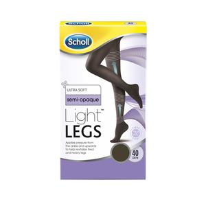 Scholl Light Legs 40 Den, Sort - 1 par